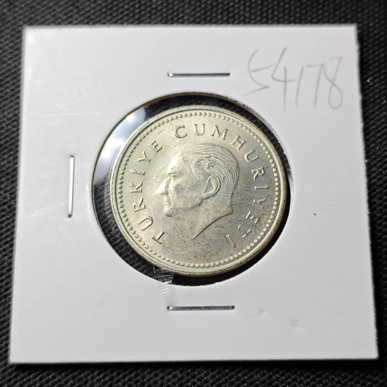 KK钱币收藏小铺 第354场 2月预留时间 周末发货  土耳其1000里拉 好品