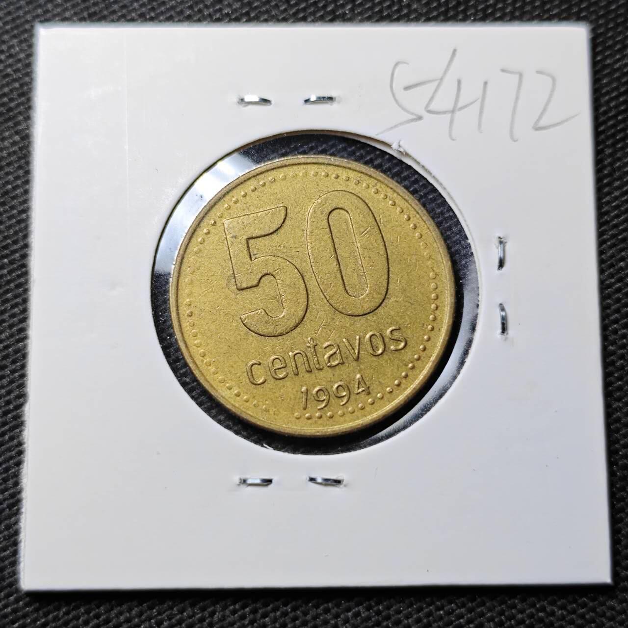 KK钱币收藏小铺 第354场 2月预留时间 周末发货  1994阿根廷50分铜币