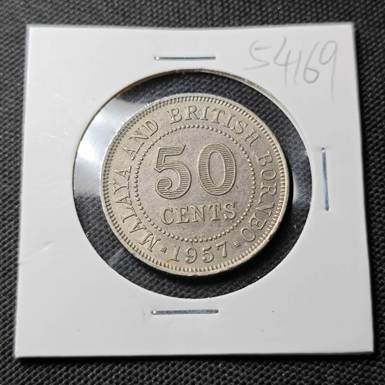 KK钱币收藏小铺 第354场 2月预留时间 周末发货 1957英属马来亚50分 