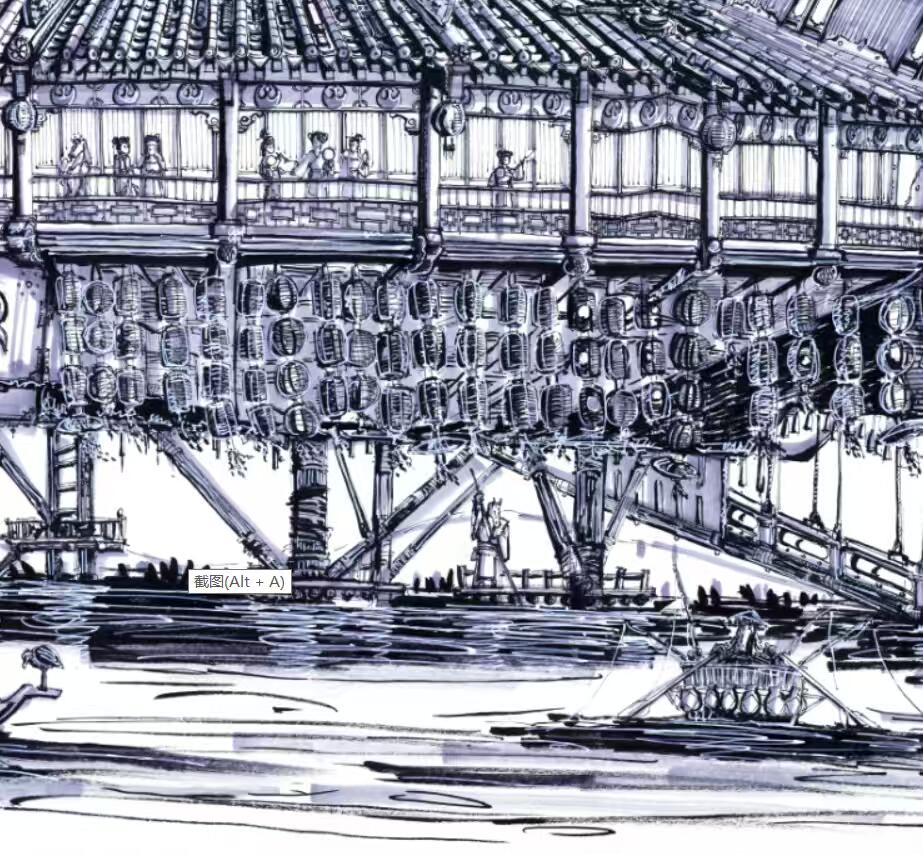 零元拍：歪歪亲笔签名星球大战系列作品装饰画《千年隼大酒楼》，作品尺寸：0.8X0.45M，超厚300g泛太克艺术纸，爱普生原装墨水艺术微喷，限量200张