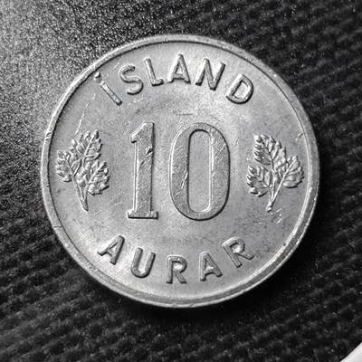 KK钱币收藏小铺 第355场 2月预留时间 周末发货 -  1973冰岛10奥拉