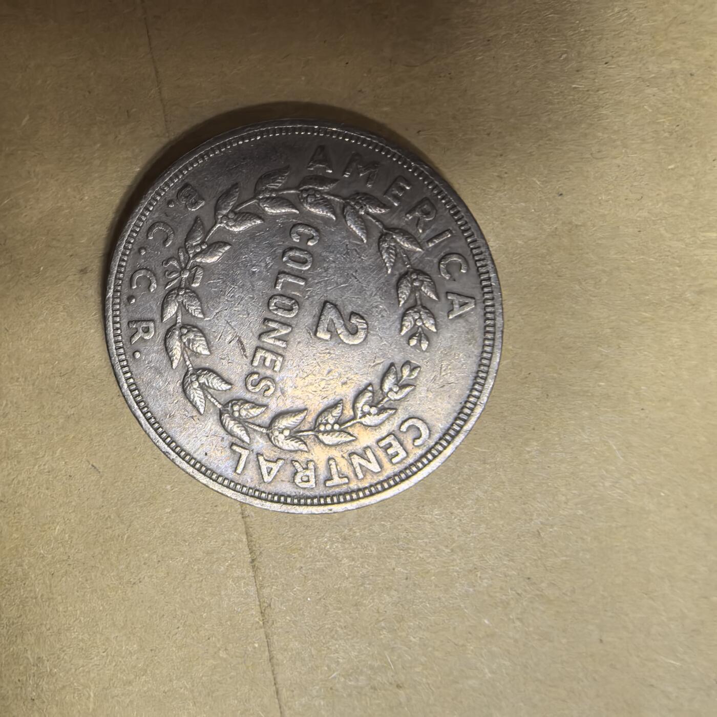 泡泡币外币第五场可代拍15038385335微信 1972年哥斯达黎加2元