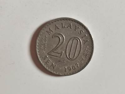 10月13日纸币散币专场拍卖（1元起） - 马来西亚1967年20分