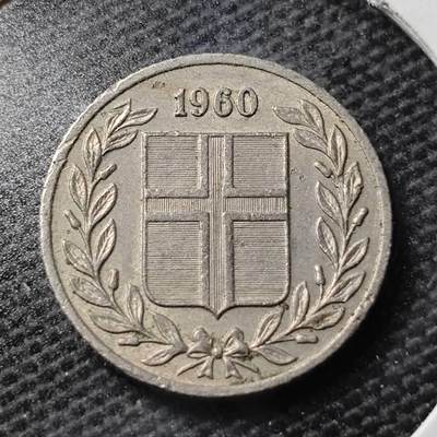 KK钱币收藏小铺 第355场 2月预留时间 周末发货 -  1960冰岛25奥拉