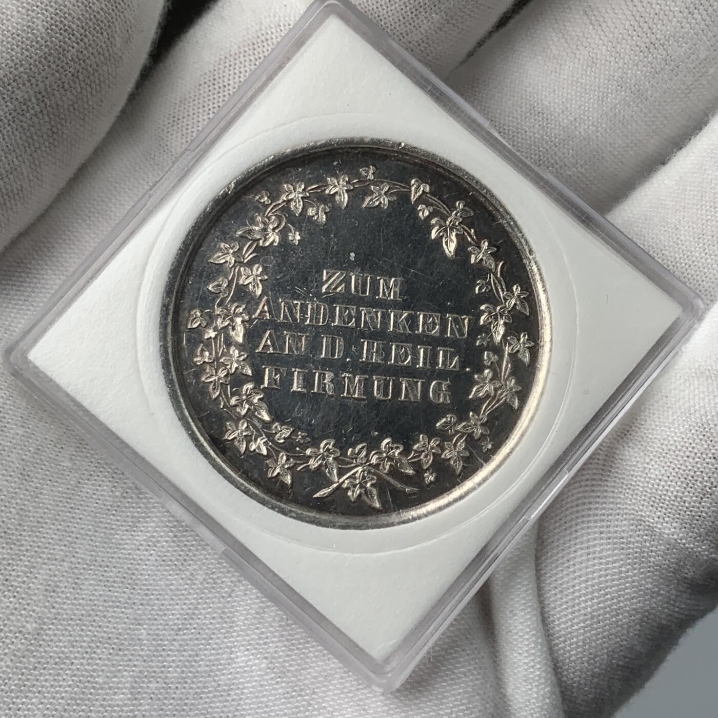 掌中浮雕-藏着的欧洲第037场 19世纪德国宗教祈福银章，38mm，17g