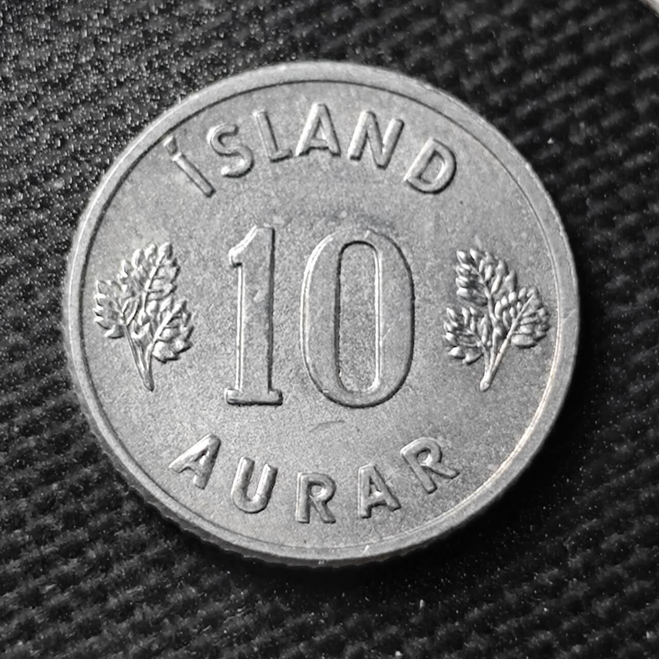 KK钱币收藏小铺 第355场 2月预留时间 周末发货  1971冰岛10奥拉