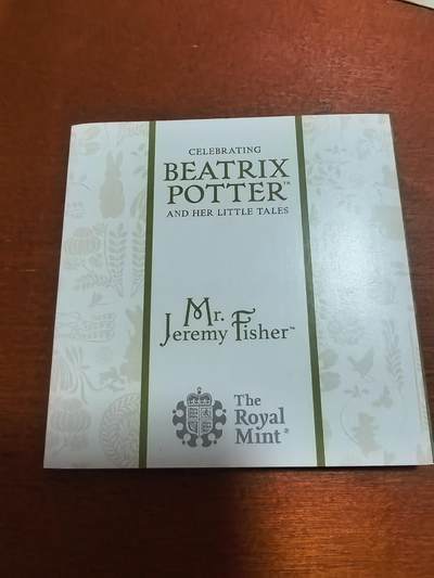 长老汇蛇年精选第六十一场拍卖 2017英国彼得兔系列渔夫杰若米50便士精制彩色银币，原盒证