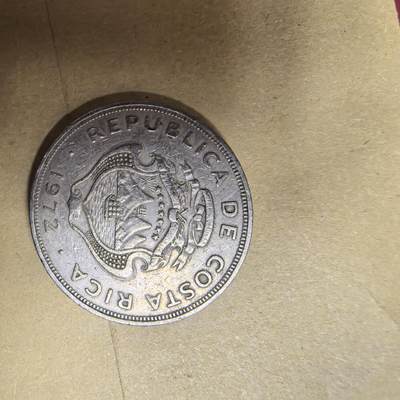 泡泡币外币第五场可代拍15038385335微信 - 1972年哥斯达黎加2元