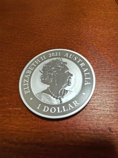 长老汇蛇年精选第六十一场拍卖 2021澳大利亚天鹅1元银币，1盎司9999银