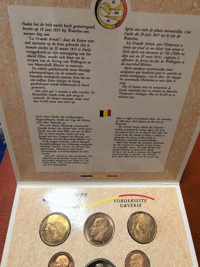 长老汇蛇年精选第六十一场拍卖 1990比利时10枚套币+1枚圆形铜章，卡装