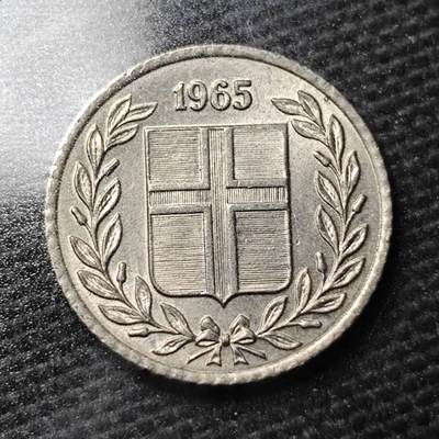 KK钱币收藏小铺 第355场 2月预留时间 周末发货 -  1965冰岛10奥拉