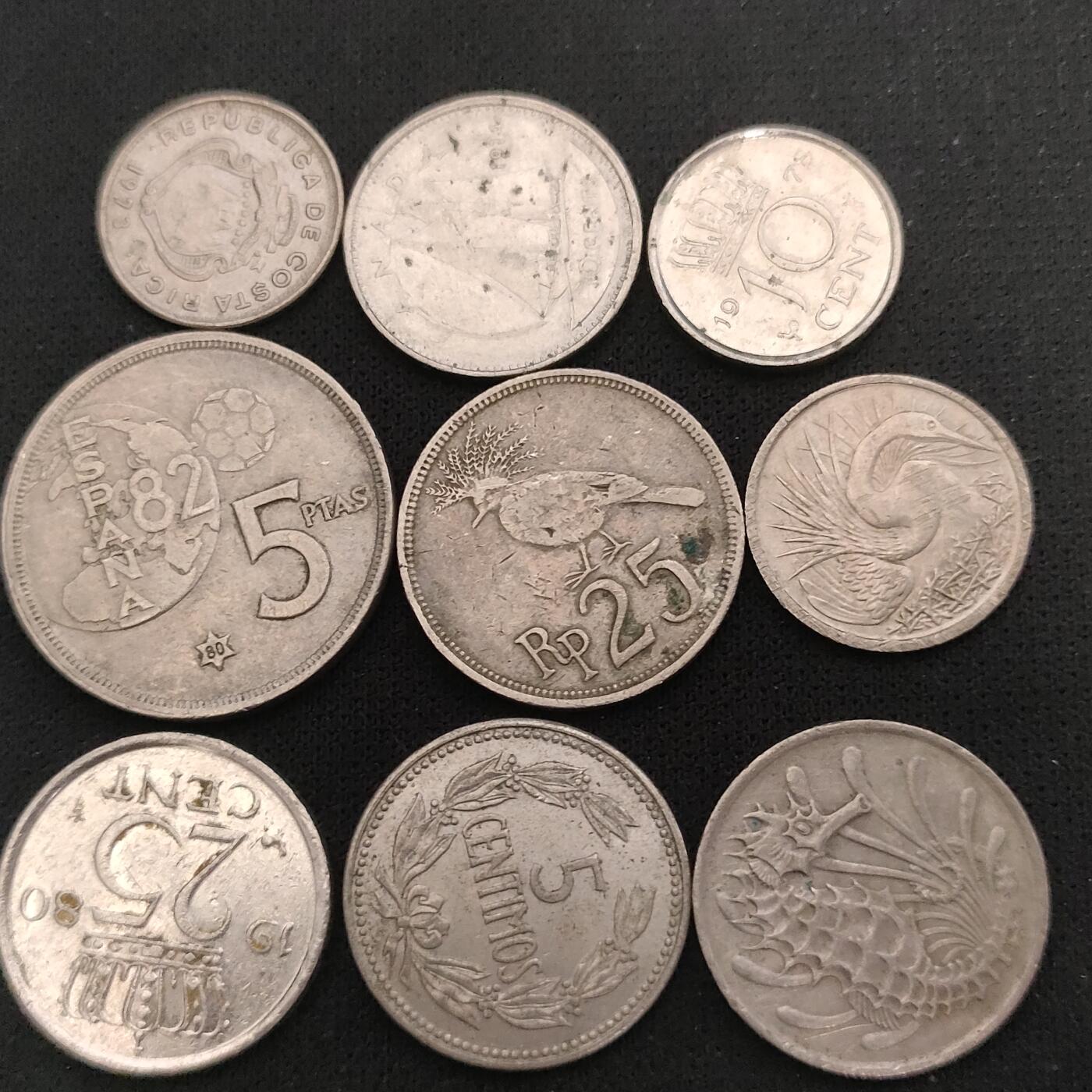 猩哥外币小铺➨【第196场】 硬币9个