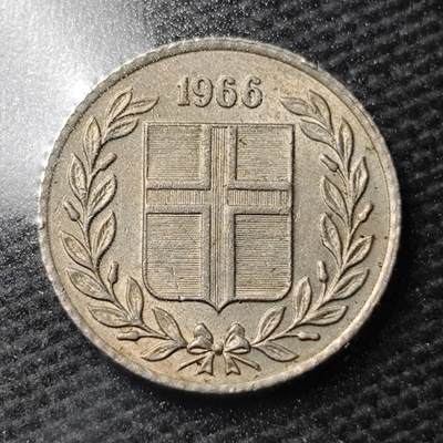 KK钱币收藏小铺 第355场 2月预留时间 周末发货 -  1966冰岛10奥拉