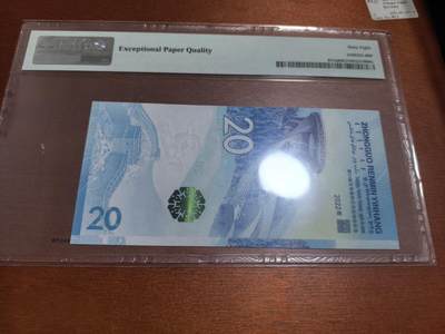 长老汇蛇年精选第六十一场拍卖 2022中国北京冬奥会滑雪板20元塑料钞，PMG 68，无4,7