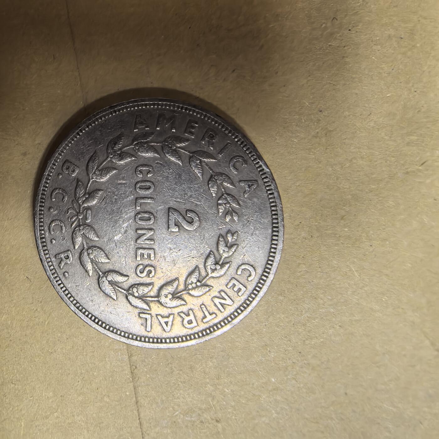泡泡币外币第五场可代拍15038385335微信 1972年哥斯达黎加2元