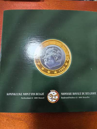 长老汇蛇年精选第六十一场拍卖 2001比利时再见了法郎10枚套币+1枚圆形铜章，卡装，克书40美金