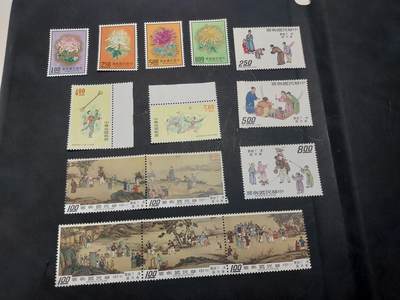 博彦收藏 TM 10月20日 8点邮票专场 - 台湾春市图等新票3套，上品