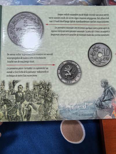 长老汇蛇年精选第六十一场拍卖 2001比利时再见了法郎10枚套币+1枚圆形铜章，卡装，克书40美金