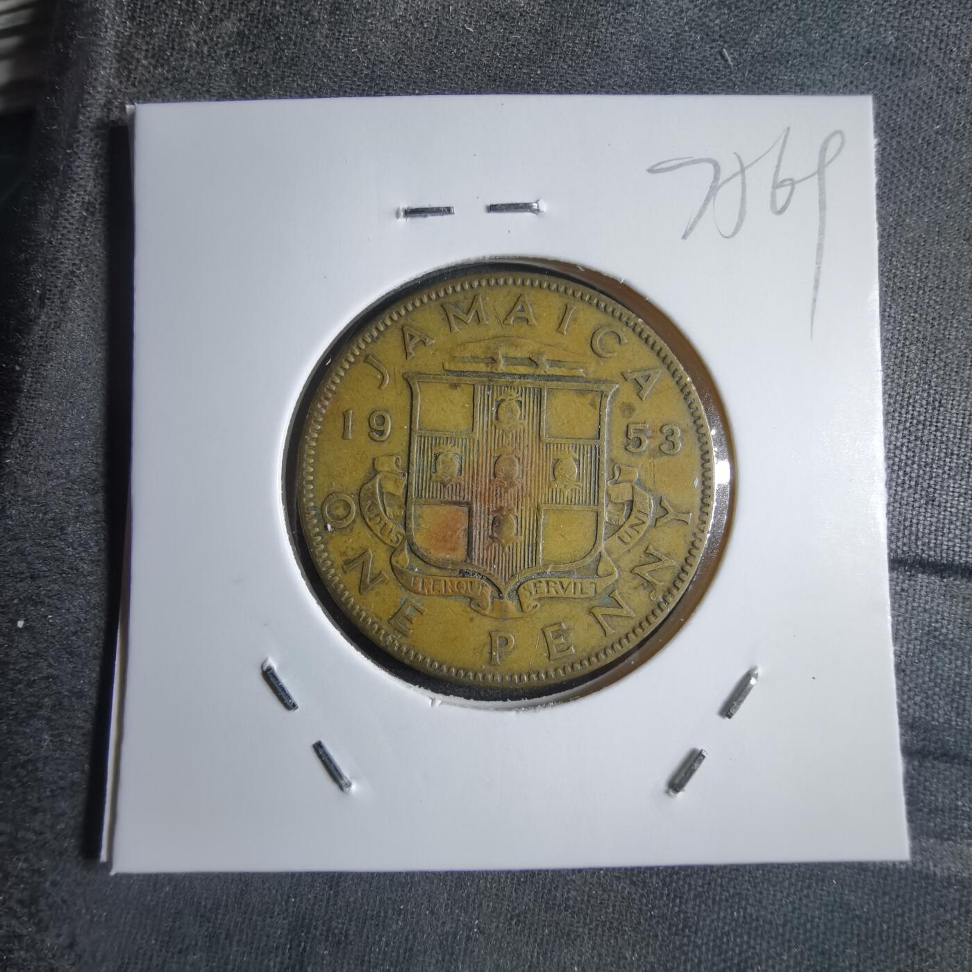 沼泽如烟--第875场 牙买加1953年1便士
