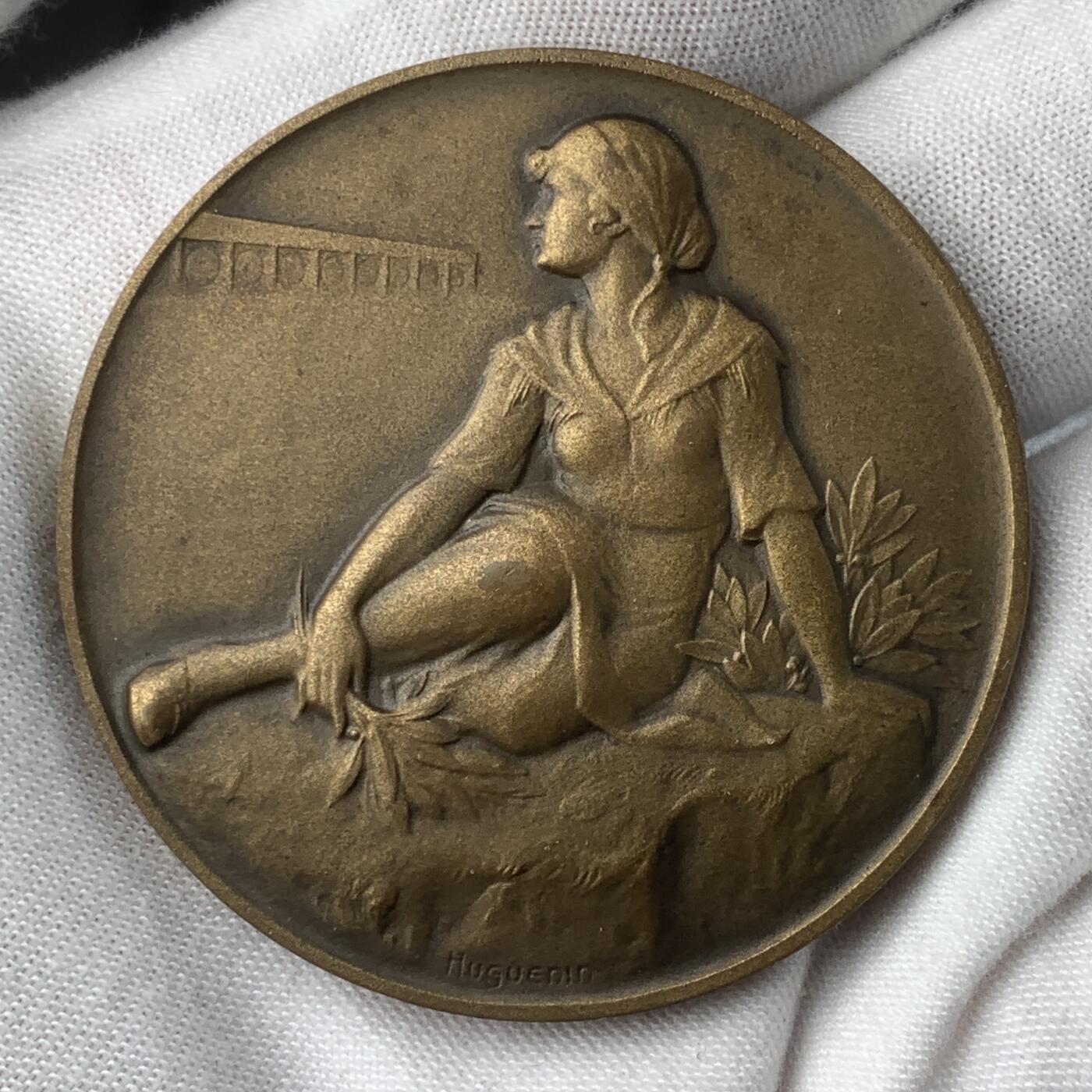 掌中浮雕-藏着的欧洲第037场 1929年瑞士提契诺射击节铜章，50mm