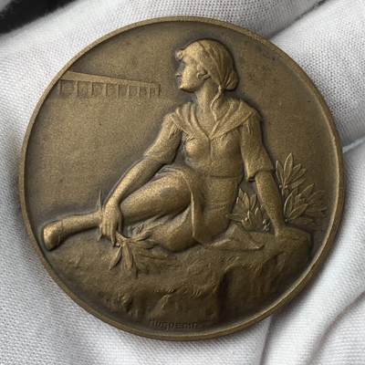 掌中浮雕-藏着的欧洲第037场 - 1929年瑞士提契诺射击节铜章，50mm