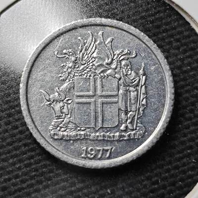 KK钱币收藏小铺 第355场 2月预留时间 周末发货 -  1977冰岛1克朗