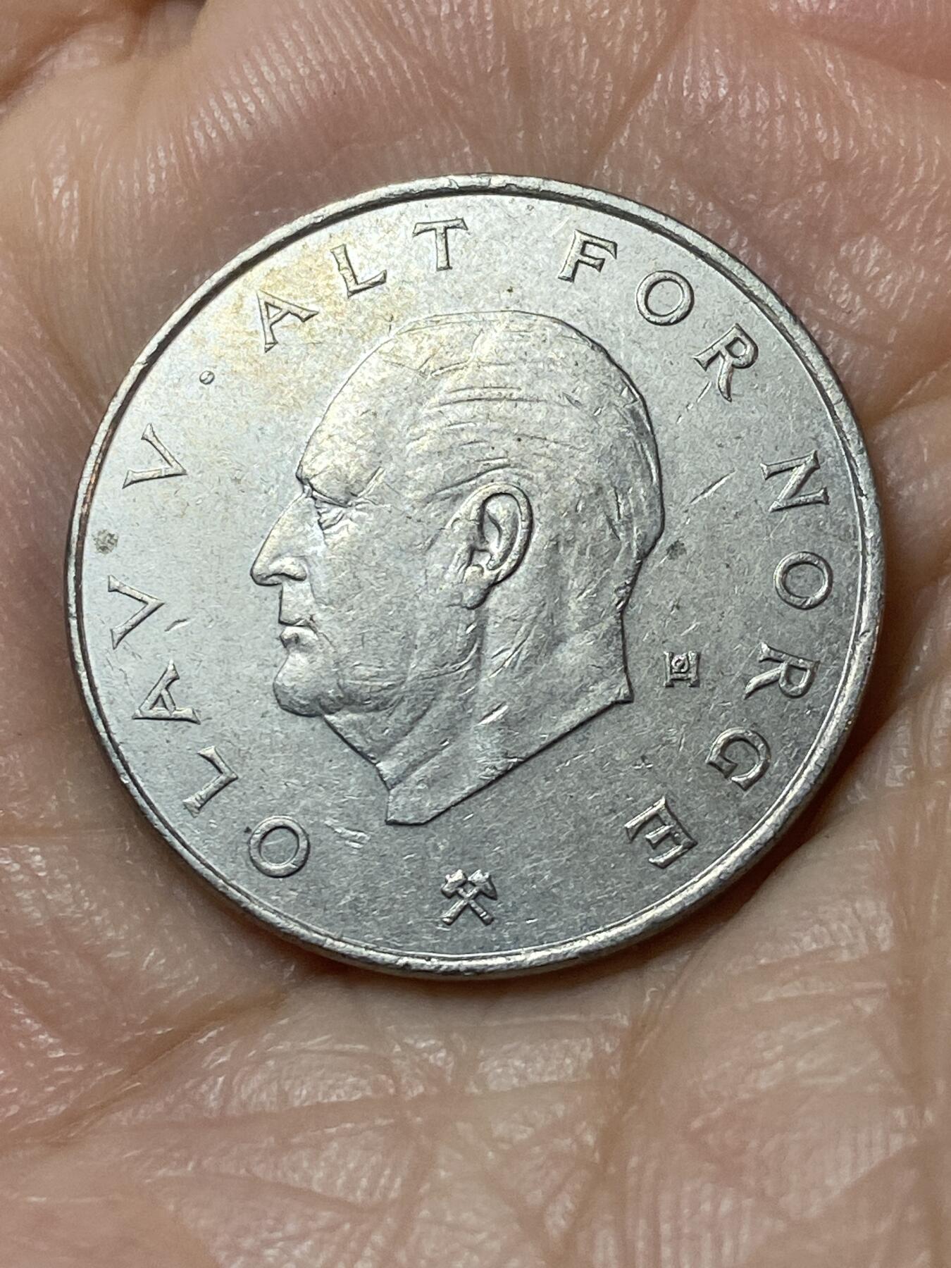 2025年第一百一十场(总第一百三十六场）外国好品散币(免佣金) 挪威🇳🇴1983年1克朗(奥拉夫五世第二套，K标)