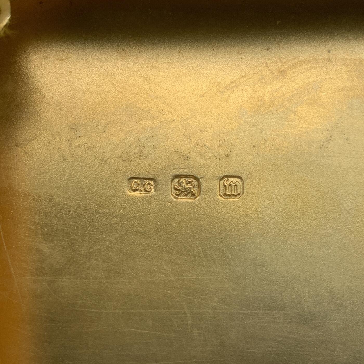 掌中浮雕-藏着的欧洲第037场 1896年英国伯明翰银质烟盒（留白）盒内镀金，130mm X 86mm，重173g
