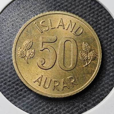 KK钱币收藏小铺 第355场 2月预留时间 周末发货 -  1971冰岛50奥拉铜币