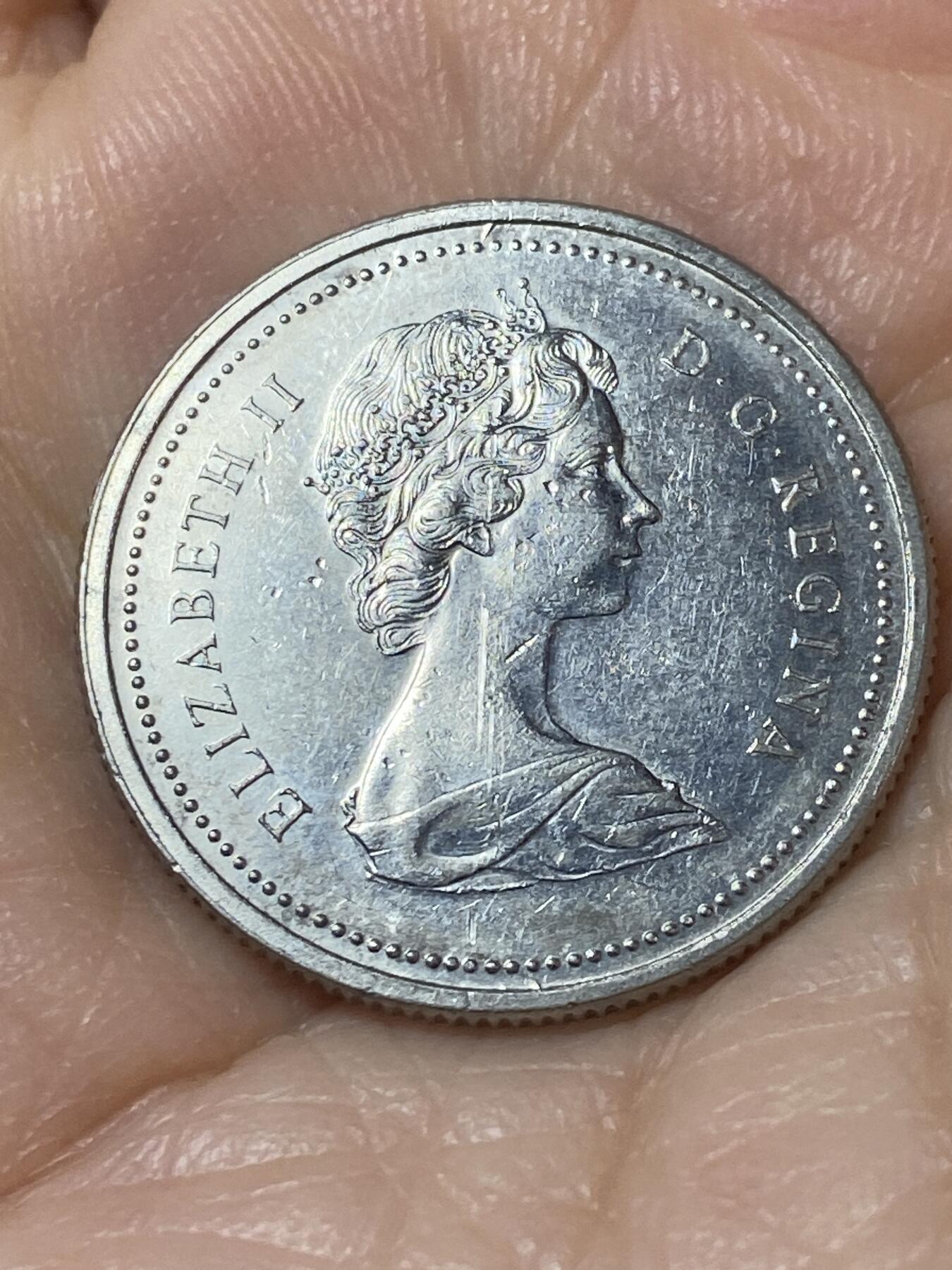 2025年第一百一十场(总第一百三十六场）外国好品散币(免佣金) 加拿大🇨🇦1973年25分(皇家骑警成立百年纪念币)