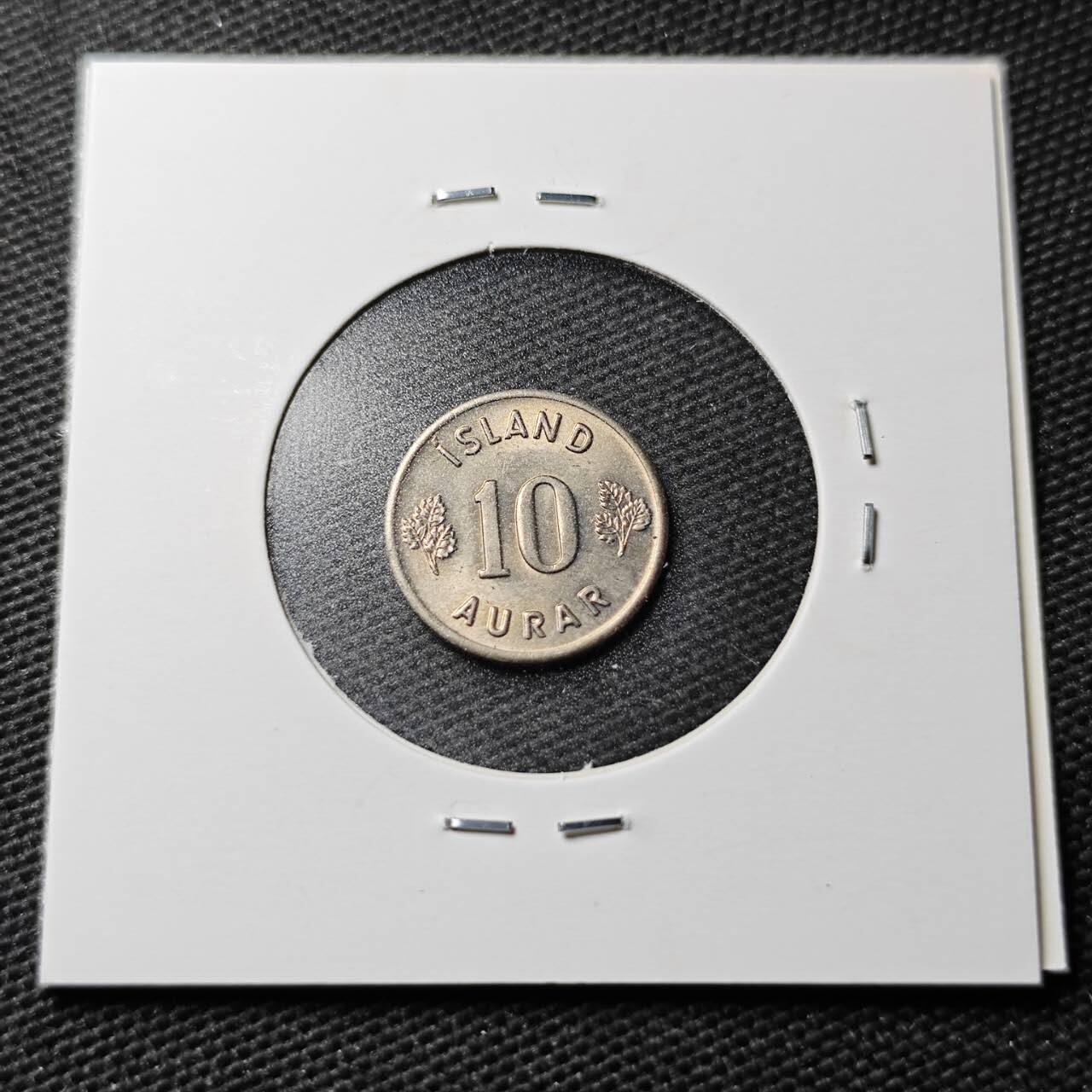 KK钱币收藏小铺 第355场 2月预留时间 周末发货  1969冰岛10奥拉