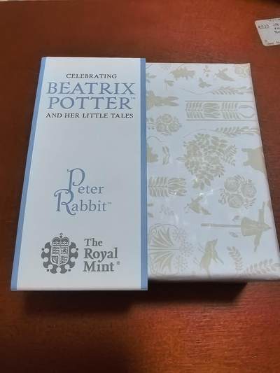 长老汇蛇年精选第六十一场拍卖 2017英国彼得兔系列彼得兔50便士精制彩色银币，原盒证