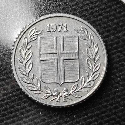 KK钱币收藏小铺 第355场 2月预留时间 周末发货 -  1971冰岛10奥拉