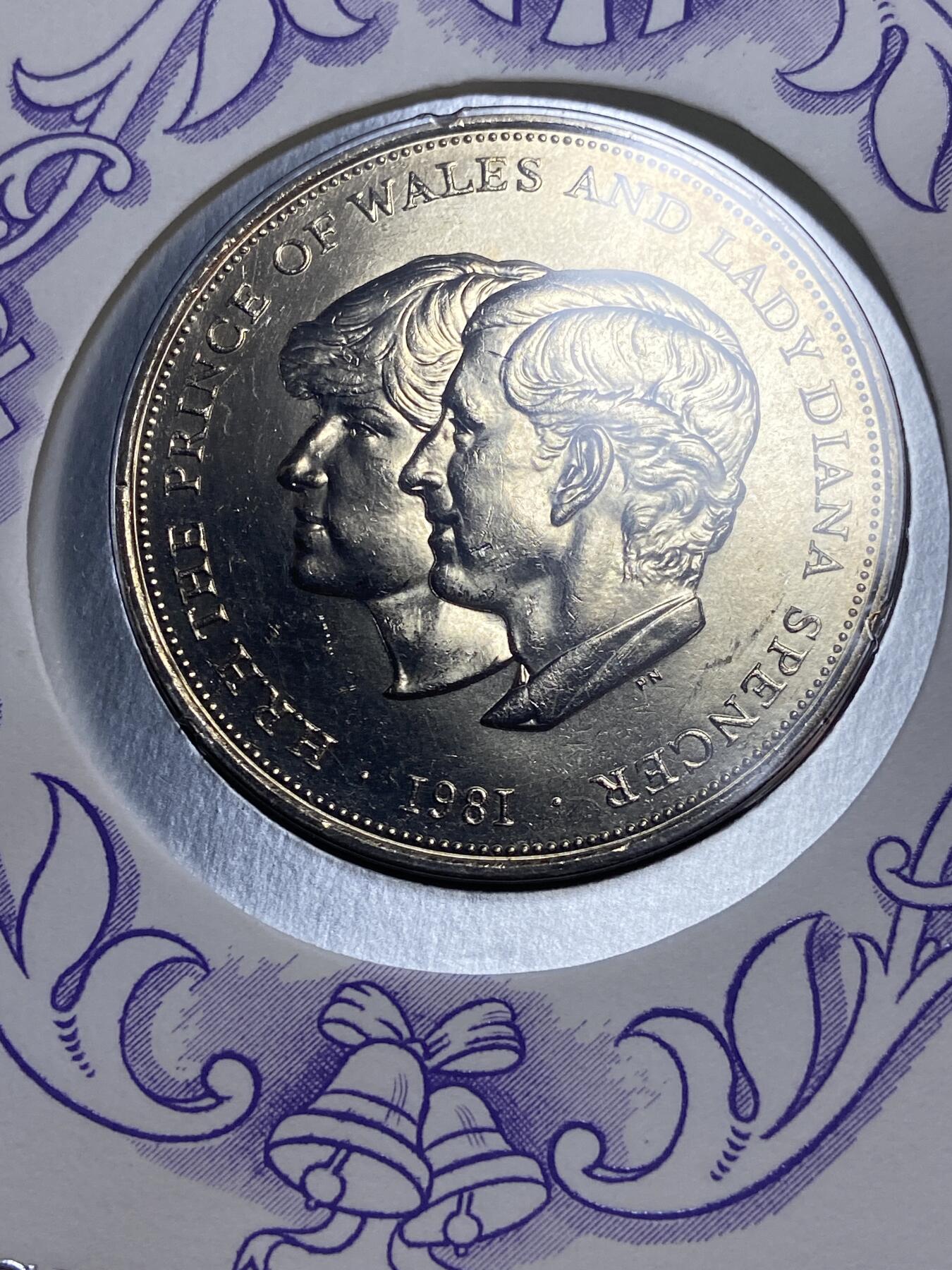 2025年第一百一十场(总第一百三十六场）外国好品散币(免佣金) 邮币封–英国🇬🇧1981年25便士(查尔斯王储和戴安娜王妃大婚纪念)