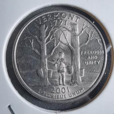 沼泽如烟--第875场 - 美国2001年25分纪念币