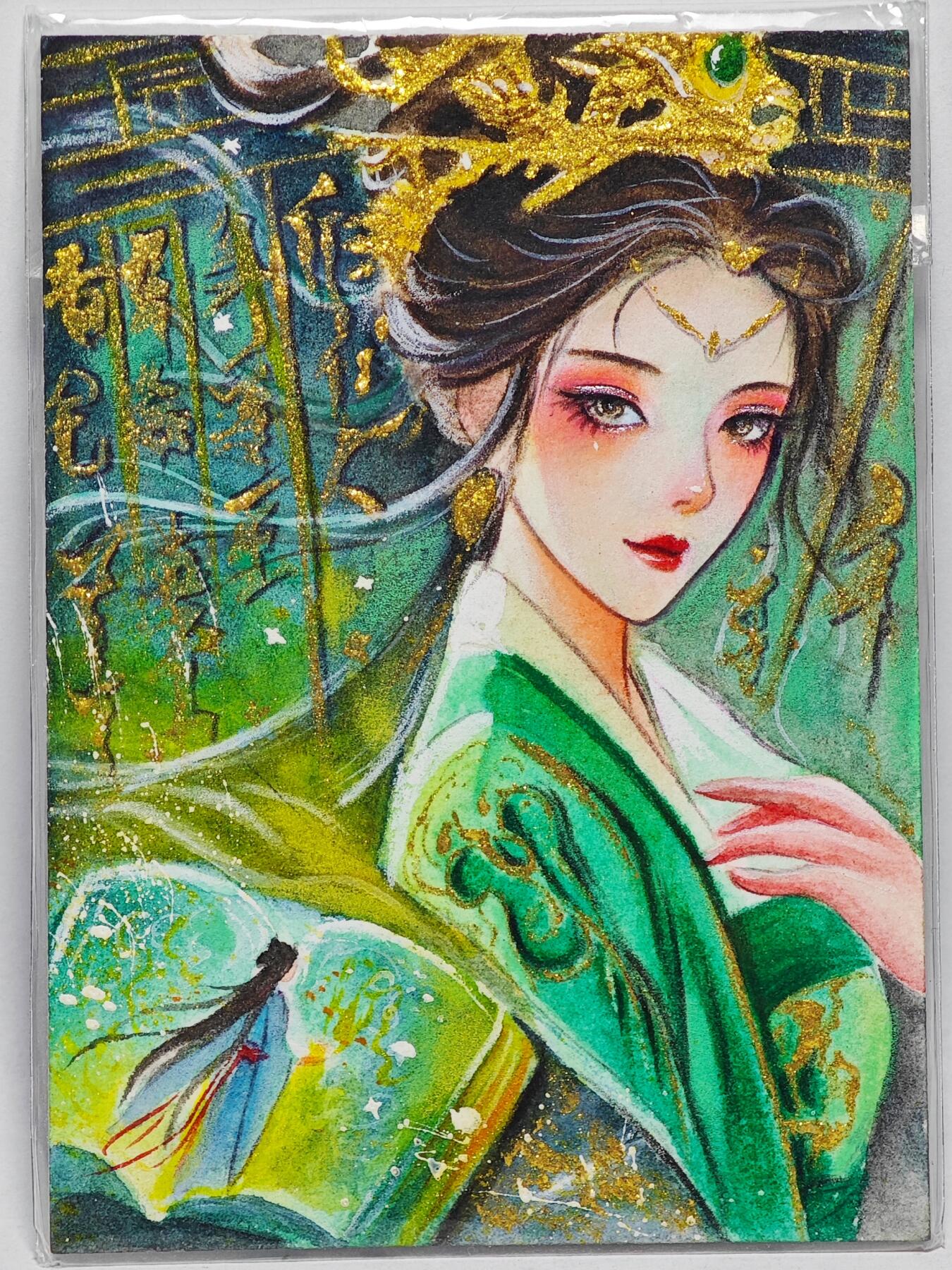 白泽拍卖卡牌手绘专场第26期（霜降天寒蝉噤语，风高夜冷桂留香） 2025 新世界手绘卡 阅  寒酥亲签