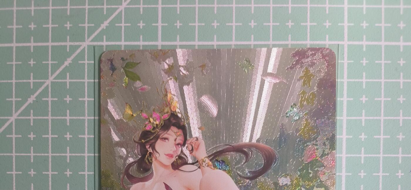 C先生卡牌 第14期 《神州百花谱》《Art系列》《人间传》持续收拍品中... 【粗闪】墨卡文化《四季》青阳·春 艺术卡