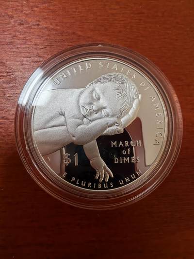 长老汇蛇年精选第六十一场拍卖 获奖币！2017克劳斯最富激情币！2015美国出生缺陷1美元精制银币，盒证全