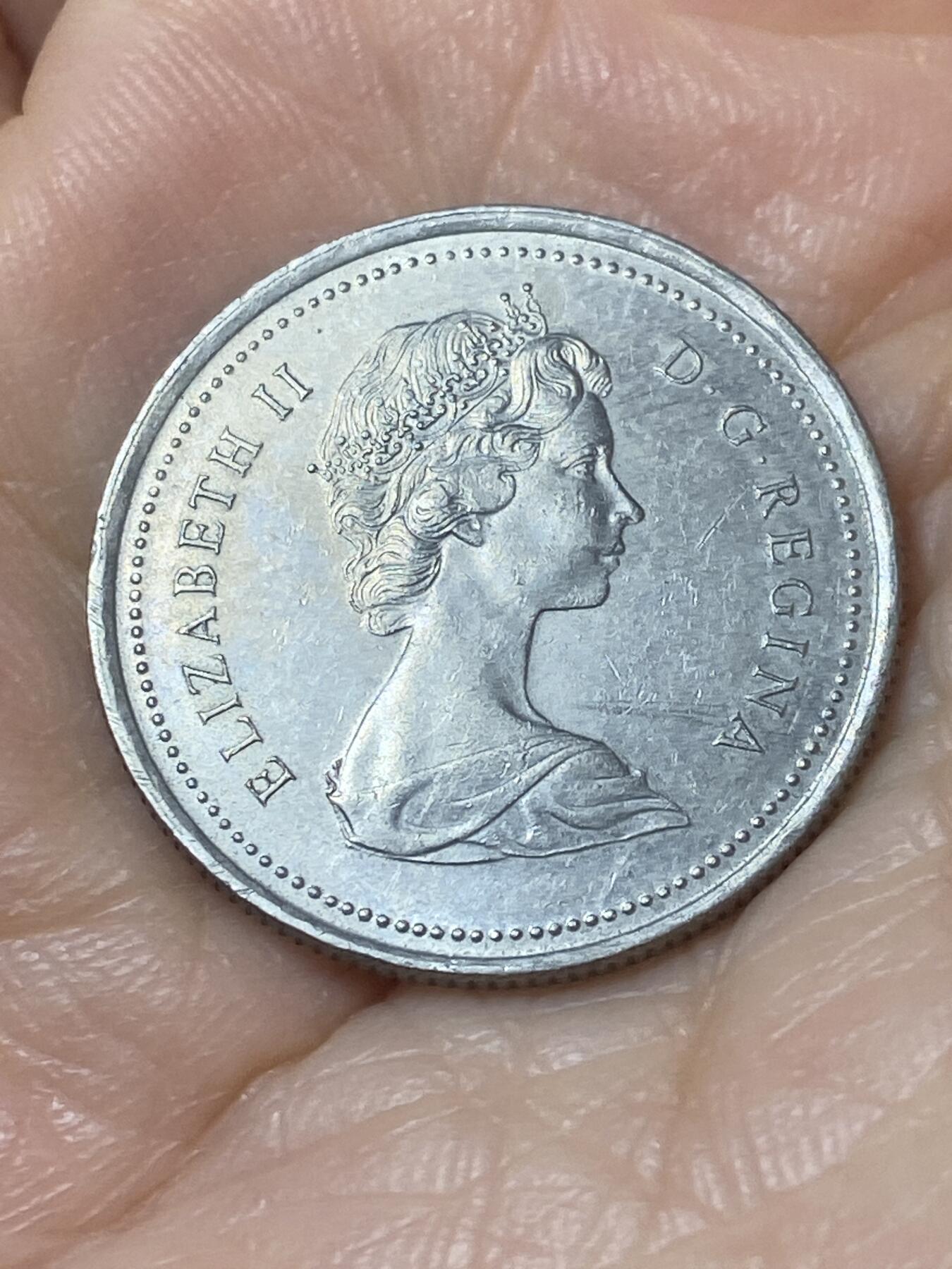 2025年第一百一十场(总第一百三十六场）外国好品散币(免佣金) 加拿大🇨🇦1973年25分(皇家骑警成立百年纪念币)