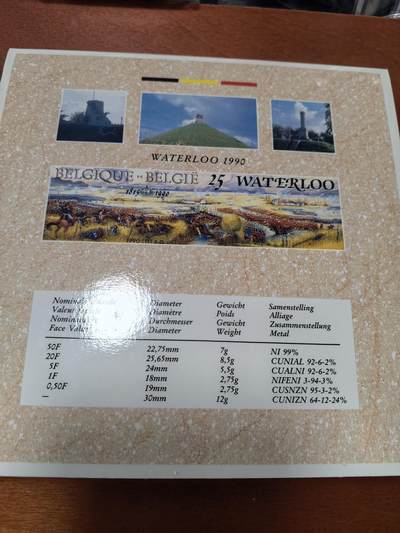 长老汇蛇年精选第六十一场拍卖 1990比利时10枚套币+1枚圆形铜章，卡装