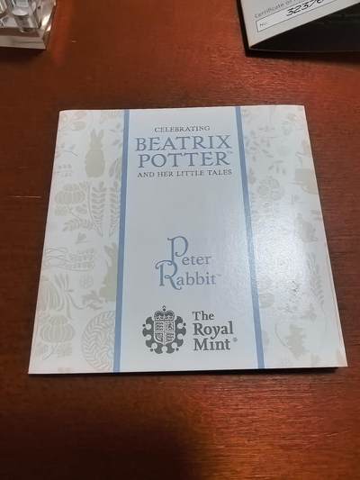 长老汇蛇年精选第六十一场拍卖 2018英国彼得兔系列彼得兔50便士精制彩色银币，原盒证