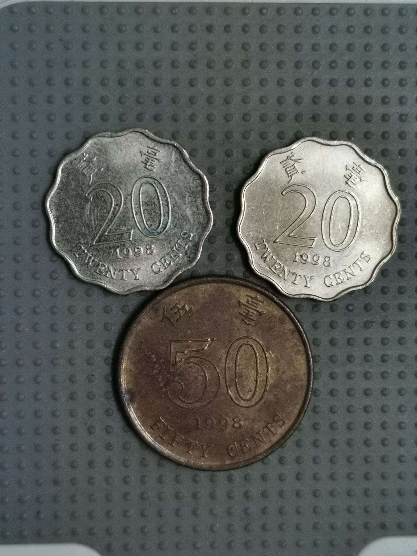 2025年第98场各国散币拍卖（总第98场） 香港1998年3枚