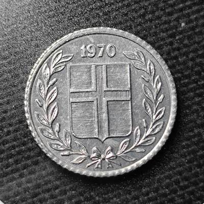 KK钱币收藏小铺 第355场 2月预留时间 周末发货 -  1970冰岛10奥拉