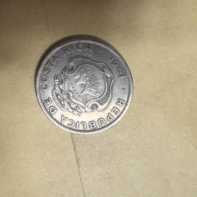 泡泡币外币第五场可代拍15038385335微信 - 1961年哥斯达黎加2元