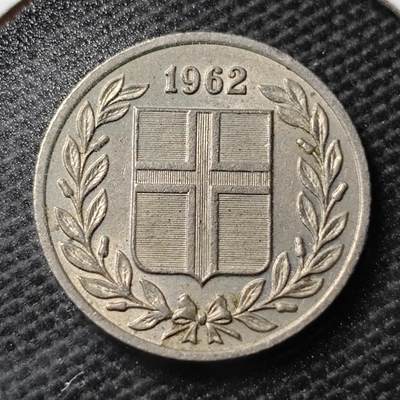 KK钱币收藏小铺 第355场 2月预留时间 周末发货 -  1962冰岛25奥拉