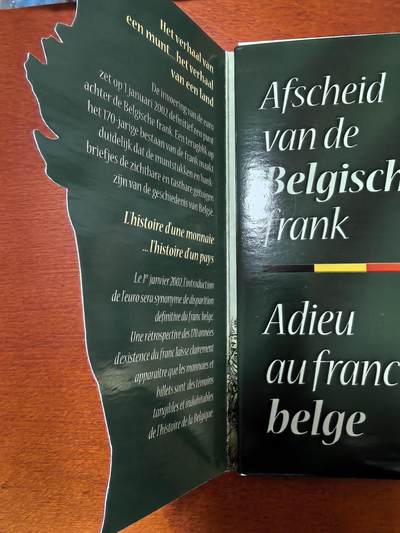 长老汇蛇年精选第六十一场拍卖 2001比利时再见了法郎10枚套币+1枚圆形铜章，卡装，克书40美金