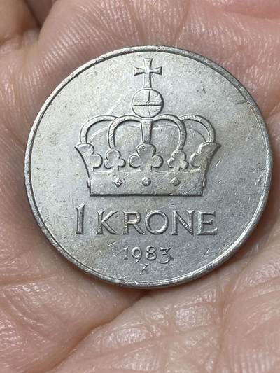 2025年第一百一十场(总第一百三十六场）外国好品散币(免佣金) - 挪威🇳🇴1983年1克朗(奥拉夫五世第二套，K标)