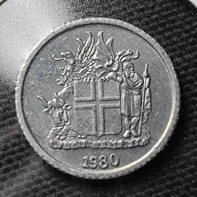 KK钱币收藏小铺 第355场 2月预留时间 周末发货 -  1980冰岛1克朗