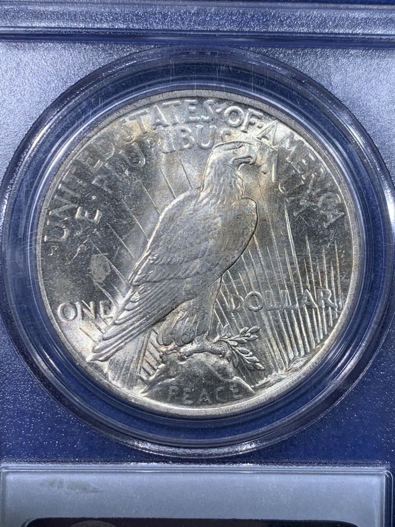 《竞宝斋》第428场 周日，周一  2场连拍 （全场包邮） PCGS MS64 美国1922年和平银币