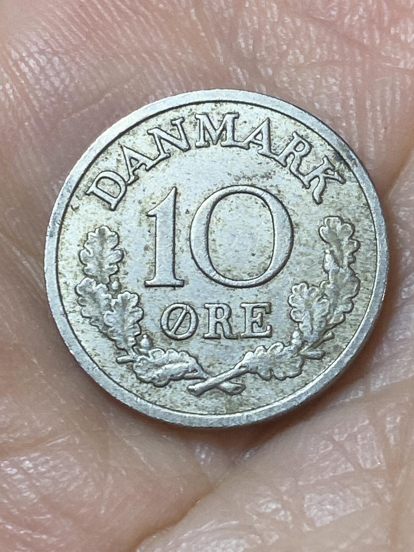 2025年第一百一十场(总第一百三十六场）外国好品散币(免佣金) 丹麦🇩🇰1970年10欧尔(弗雷德里克九世第三版，C; S版)